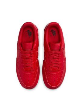 Zapatilla Mujer Nike Air Force Roja Flor