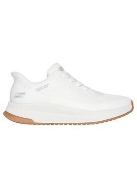Zapatilla Mujer Skechers Bobs Squad Slip-ins Blanc