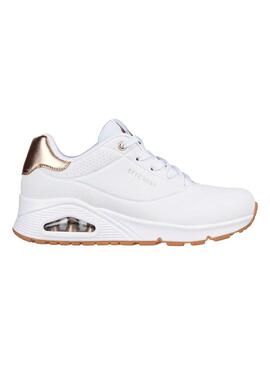 Zapatilla Mujer Skechers Uno Golden Air Blanco