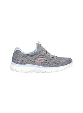 Zapatilla Mujer Skechers Summits Gris