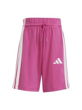 Conjunto Niña adidas 3S Blanco/Fucsia