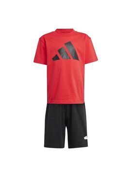 Conjunto Niño/a adidas Lk BL- T Rojo Negro