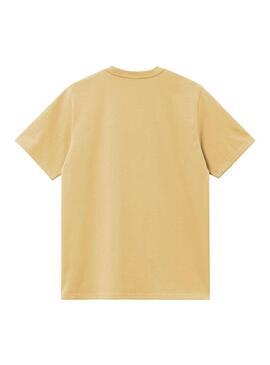 Camiseta Hombre Carhartt WIP Pocket Amarilla