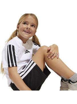 Conjunto Niño/a adidas 3 Stripes Blanco/Negro