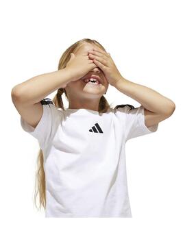 Conjunto Niño/a adidas 3 Stripes Blanco/Negro