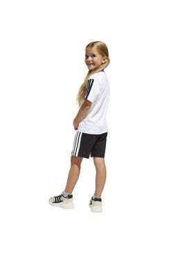 Conjunto Niño/a adidas 3 Stripes Blanco/Negro