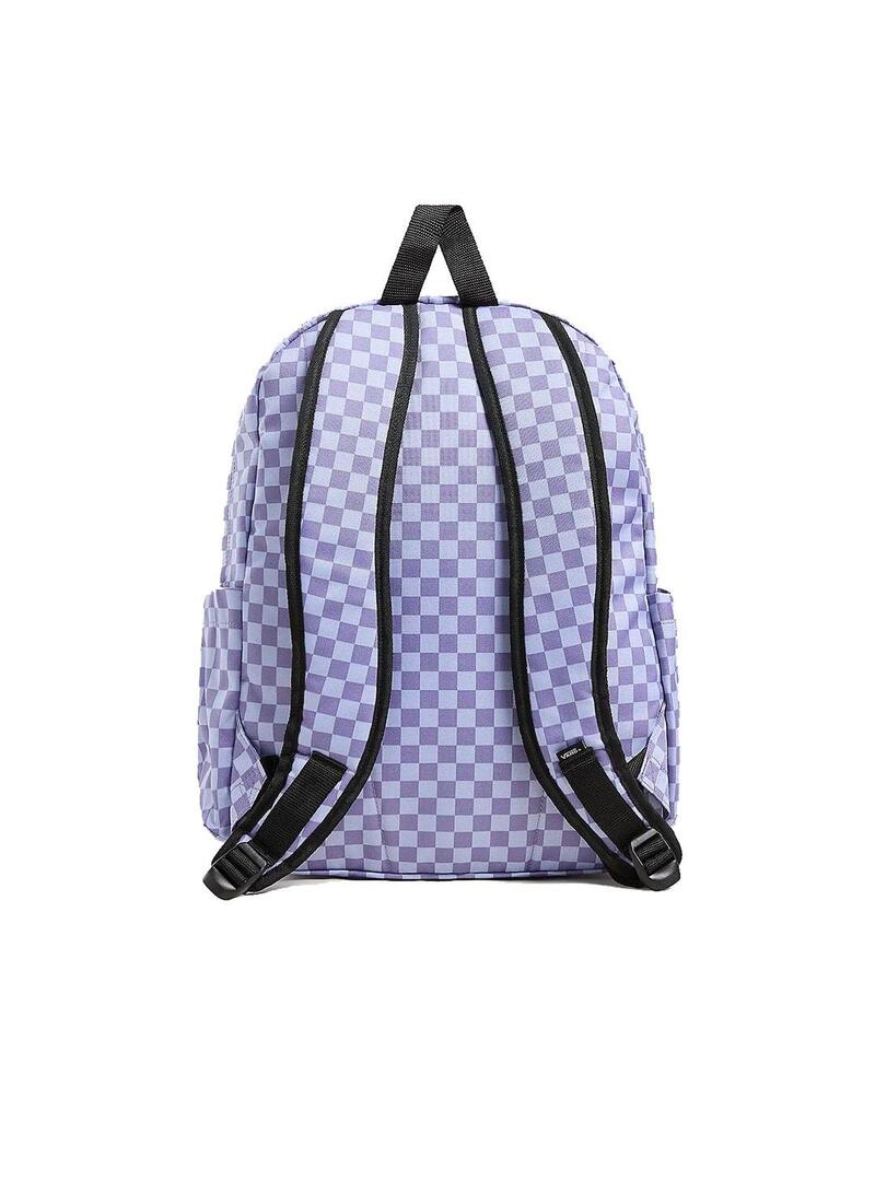 Mochila Unisex Vans Old Skool Cuadros Lila