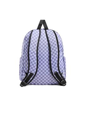 Mochila Unisex Vans Old Skool Cuadros Lila
