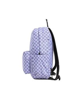 Mochila Unisex Vans Old Skool Cuadros Lila
