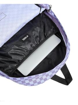 Mochila Unisex Vans Old Skool Cuadros Lila