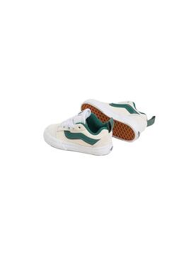 Zapatilla Baby Vans Knu Skool Beige Verde