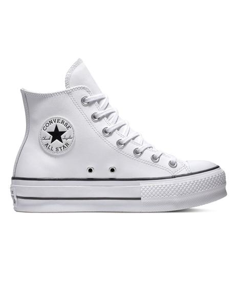 Mujer Converse All Star Lift Clean Piel Blanco