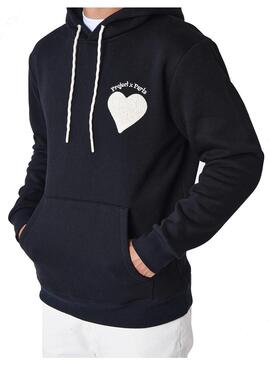 Sudadera Hombre Project X Paris Corazón Negra