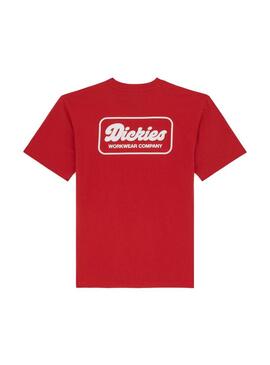 Camiseta Hombre Dickies Lewistown Roja