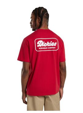 Camiseta Hombre Dickies Lewistown Roja