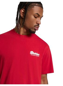 Camiseta Hombre Dickies Lewistown Roja