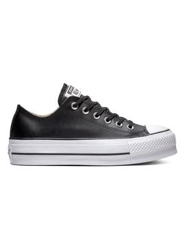 Zapatilla Mujer Converse All Star Lift Clean Piel Negro