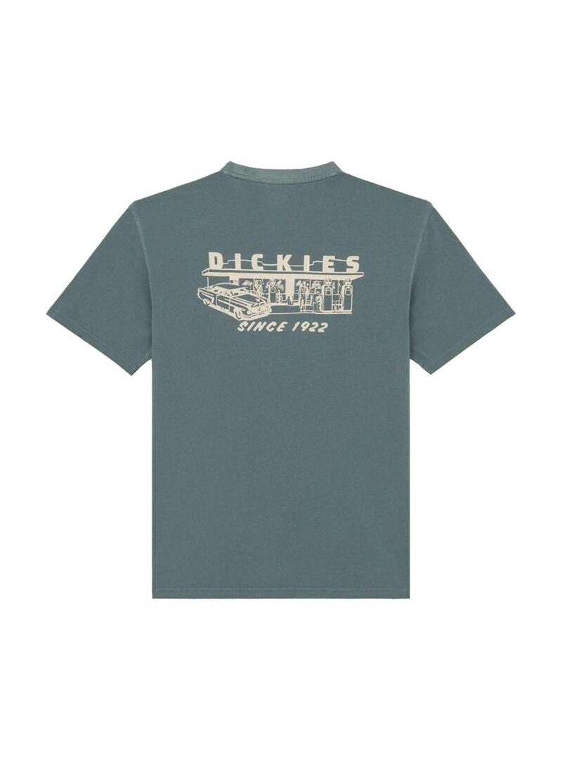 Camiseta Hombre Dickies Service Station Azul