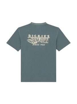 Camiseta Hombre Dickies Service Station Azul