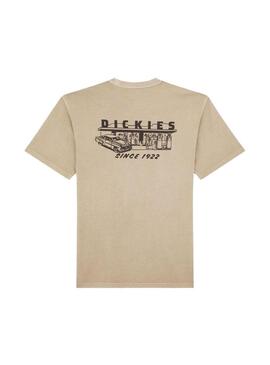 Camiseta Hombre Dickies Service Station Marron