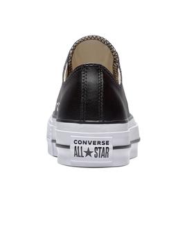 Zapatilla Mujer Converse All Star Lift Clean Piel Negro