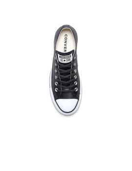 Zapatilla Mujer Converse All Star Lift Clean Piel Negro