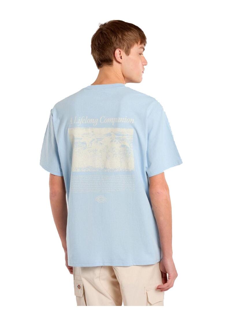 Camiseta Hombre Dickies Companion Azul Celeste