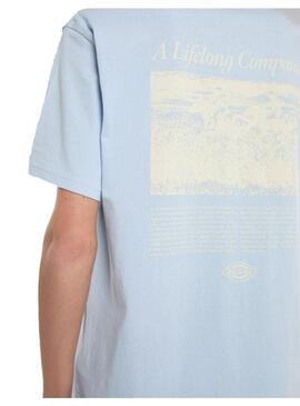 Camiseta Hombre Dickies Companion Azul Celeste