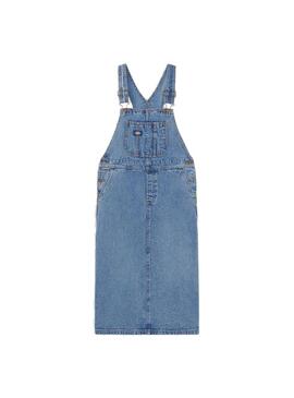 Peto vestido Mujer Dickies Bib Long Vaquero