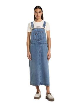 Peto vestido Mujer Dickies Bib Long Vaquero