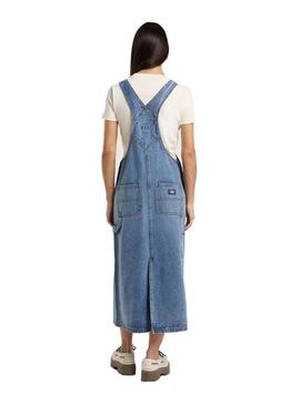 Peto vestido Mujer Dickies Bib Long Vaquero
