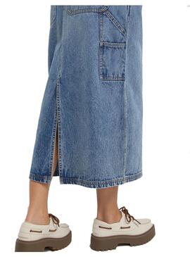 Peto vestido Mujer Dickies Bib Long Vaquero