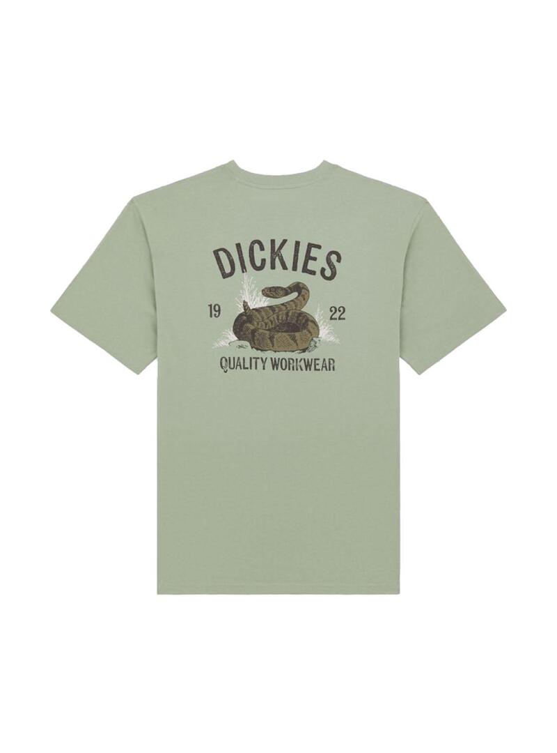 Camiseta Hombre Dickies Snake Verde
