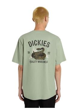 Camiseta Hombre Dickies Snake Verde