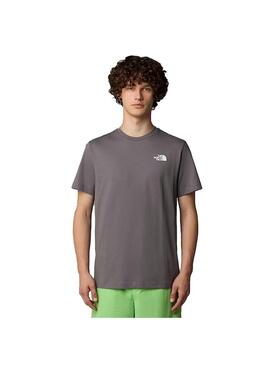 Camiseta Hombre The North Face RedBox Gris Azul