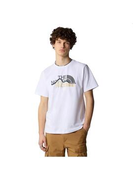 Camiseta Hombre The North Face  Mountain Line Beige