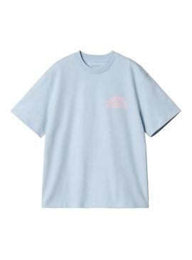 Camiseta Mujer Carhartt WIP Jazzy Celeste