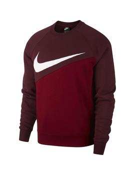 Sudadera Hombre Nike Swoosh Granate