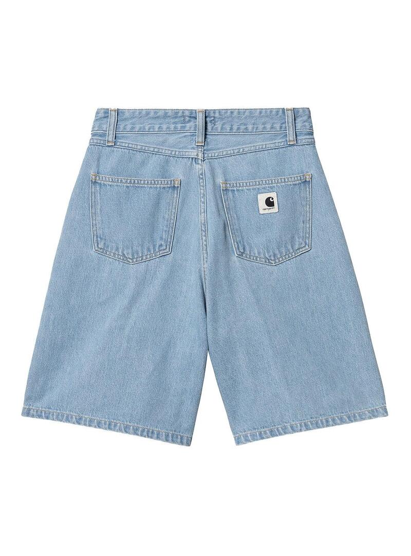 Bermuda Mujer Carhartt WIP Alta Short Azul