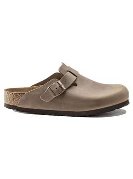 Zueco Unisex Birkenstock Boston Marrón