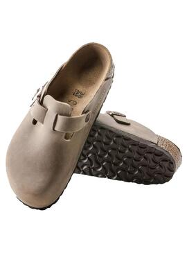 Zueco Unisex Birkenstock Boston Marrón