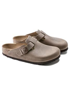 Zueco Unisex Birkenstock Boston Marrón