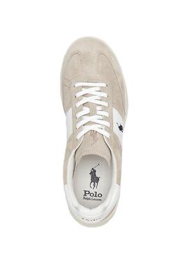 Zapatilla Hombre Ralph Lauren HRT Aer PP Low Beige