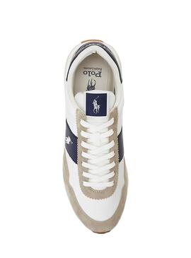 Zapatilla Hombre Ralph Lauren Train 89 II Blanca Marino