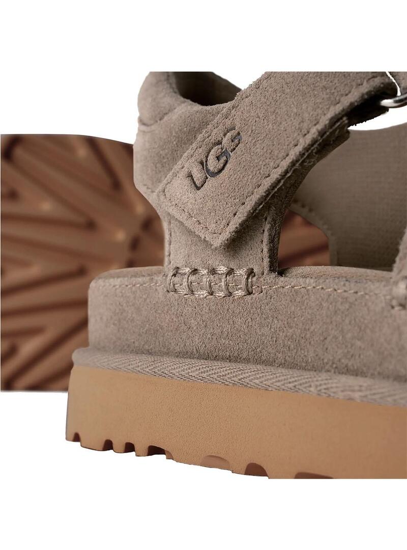 Sandalia Mujer UGG Goldenstar Strap SKP Gris