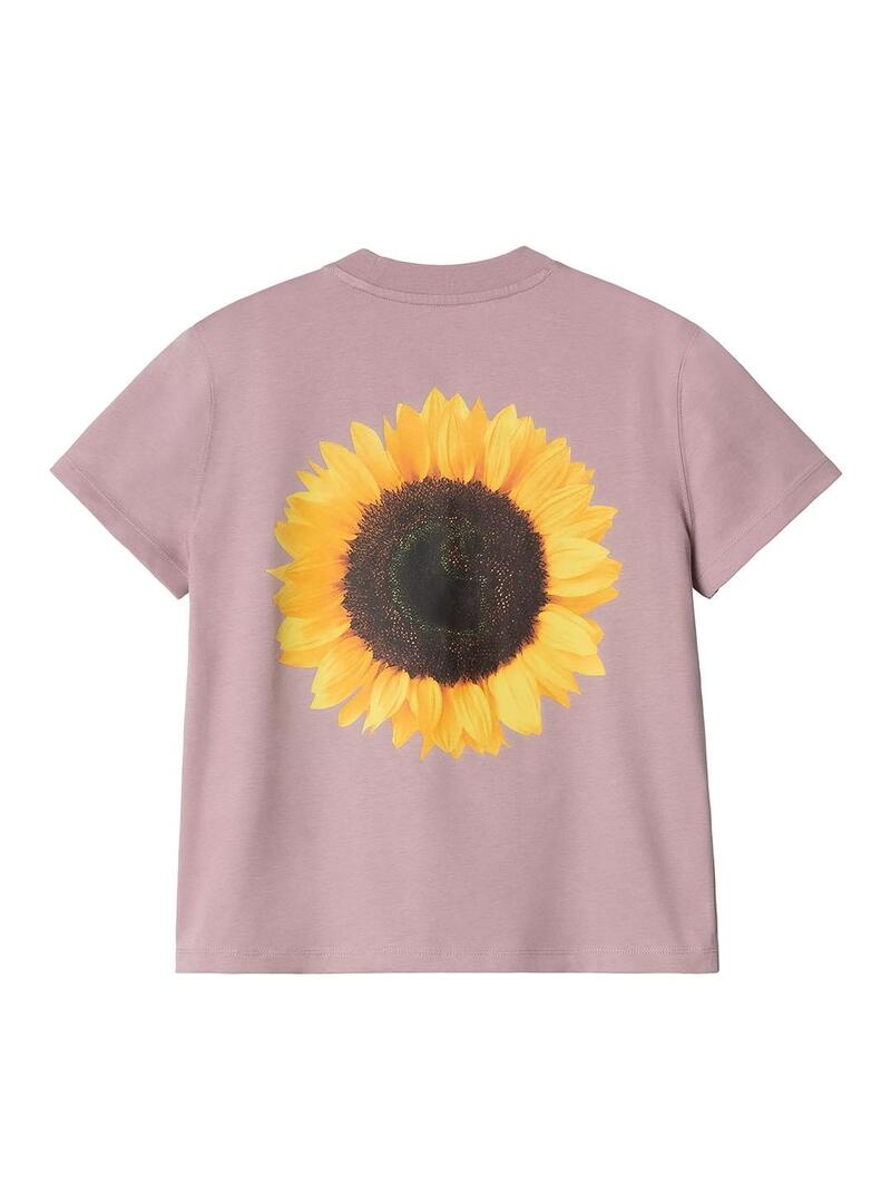 Camiseta Mujer Carhartt WIP Sunflower Rosa