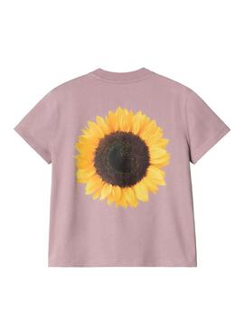 Camiseta Mujer Carhartt WIP Sunflower Rosa