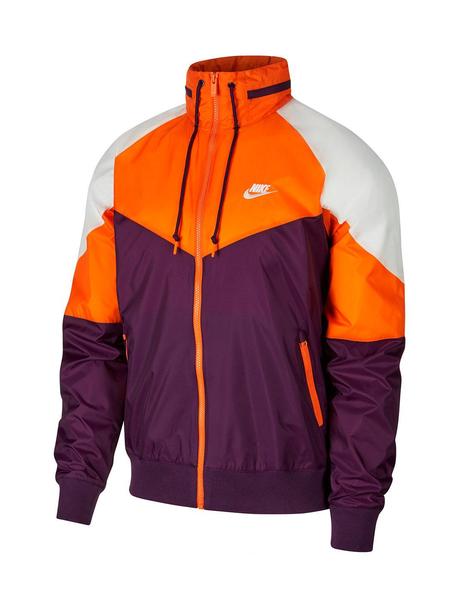 Chaqueta Windrunner Naranja Blanca