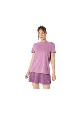 Camisetas Mujer Asics Padel Court SS Morada