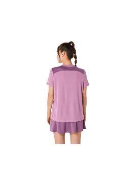 Camisetas Mujer Asics Padel Court SS Morada